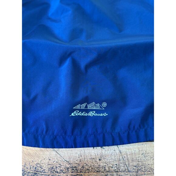 Boys Eddie Bauer Blue Double Zip Hooded Long Sleeve‎ Lightweight Jacket Size 14 - Picture 11 of 12